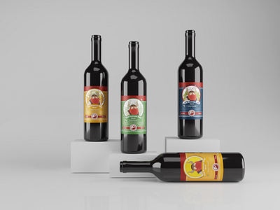 The Badger Den - Labels. 3d 3d bottle bottle graphic design illustration illustration design label label design mead vector art wine bottle