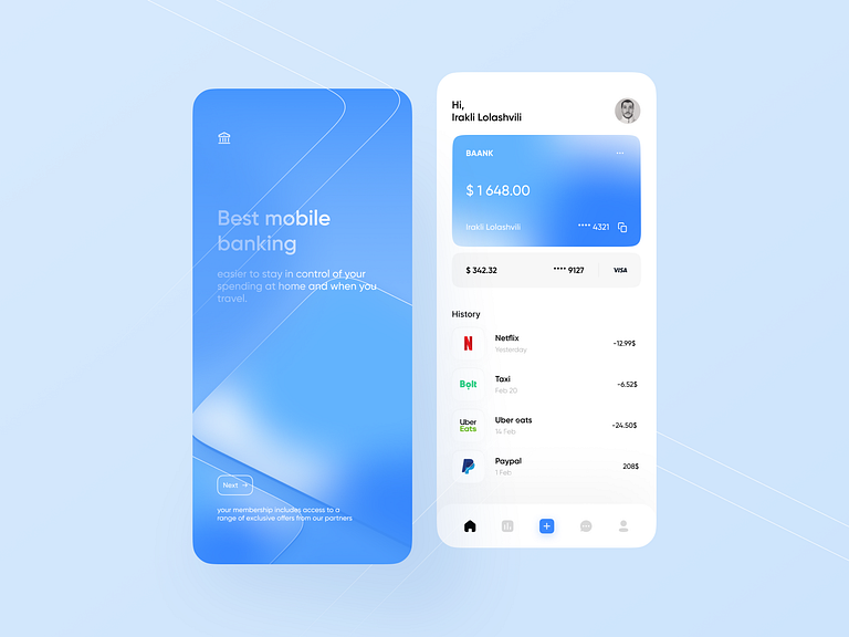 Digital Bank by Irakli Lolashvili for Noxtton on Dribbble