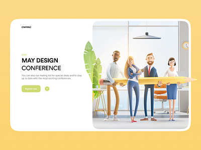Design Conference character clean clean ui conference design illustration meet meeting meetings meetup minimalistic register register form registration registration form ui