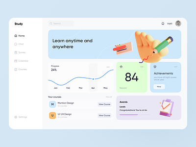 Courses dashboard