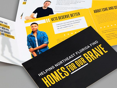 Veteran Non-Profit Brochure Design brochure design non profit print design veterans