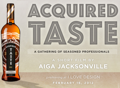 Acquired Taste Event Graphic aiga event graphic wine