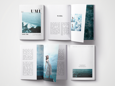 Umi Magazine advertising branding design fashion magazine design photography typography