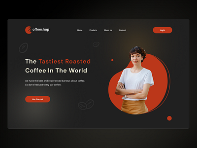 Coffeeshop Web Design barista branding coffee design logo ui uiux ux web web design