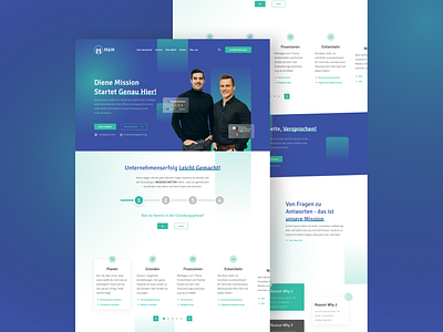 M&M Landing Page design ui ux web