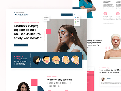 Awaysurgery Web Design beauty design surgery ui uiux ux web