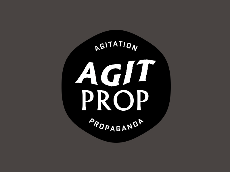 Agitation Propaganda Logo branding icon identity logo logotype seal type