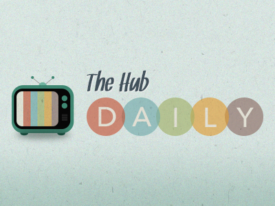 The Hub Daily avenir circles logo next pastel snickles television tv