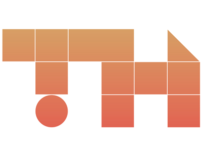 Logo concept blocks gradient logo pixel