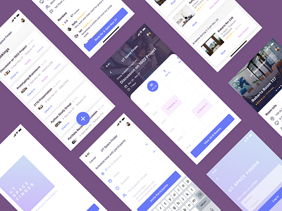 UTSpaceFinder app design flat ios productivity ui ux