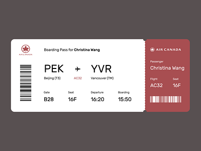 Boarding Pass boardingpass design graphicdesign