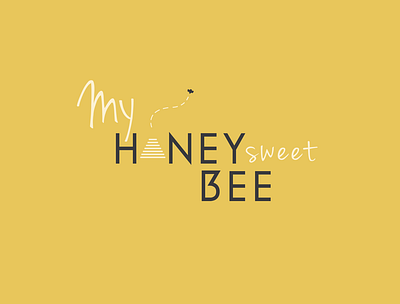 Honey Bee design illustration typography vector