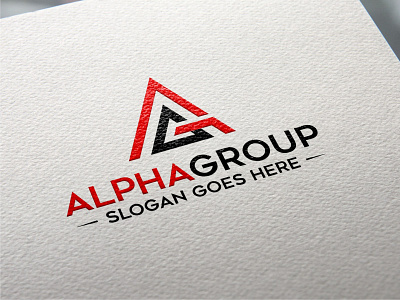 Alpha Group logo abstract alpha brand business concept creative design element graphic group icon illustration letter logo modern shape sign simple symbol vector