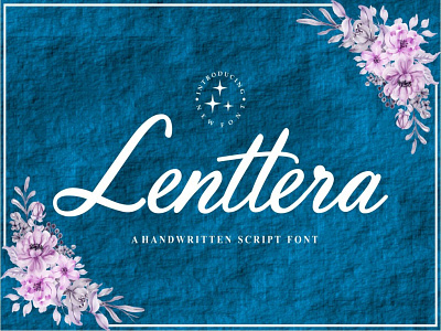 Lenttera - Script Font graphic design sans serif fonts wedding fonts