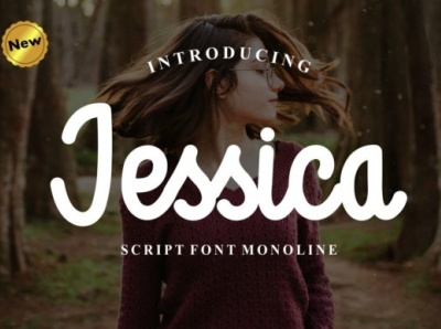 Jessica - Script Font Monoline adventures font font wedding font