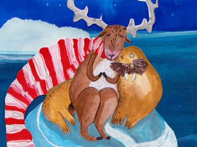 Anna Sikkes Walrus animals arctic ice love nature reindeer walrus