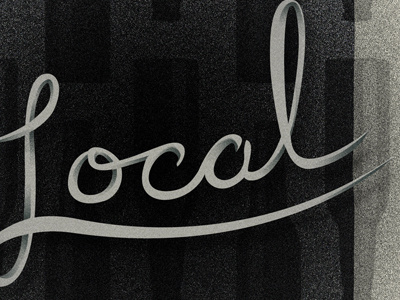Drink Local Beer beer hand lettered typography indiana lettering local script typography