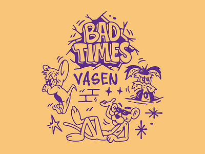 Bad Times apparel designer badgedesign clothing clothing brand clothing line design doodle graphic design illustration street wear t shirt design tee design