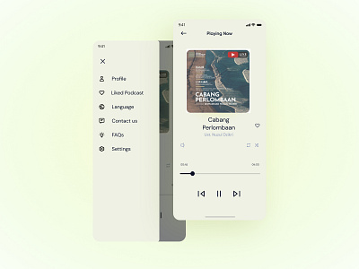 #DailyUI 009 - Music/Podcast Player