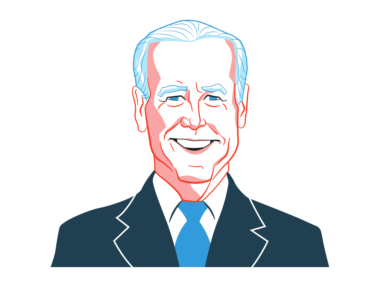 Joe Biden for NPR by Mitchell MacNaughton on Dribbble