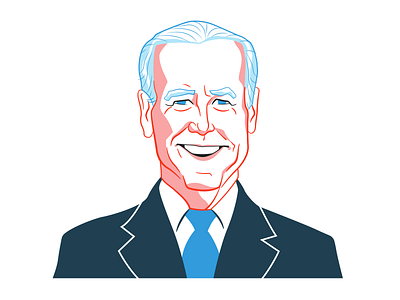 Joe Biden for NPR america branding design election illustration joe biden npr political politician portrait usa
