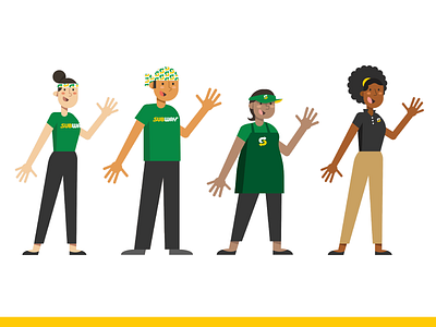 Character iIlustrations for Subway