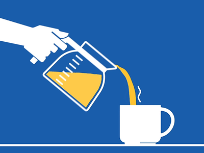 Pouring Coffee animation branding coffee design drink illustration liquid motion motion design