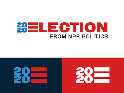 2020 Election for NPR america branding design election government identity logo npr political politics president typography united states