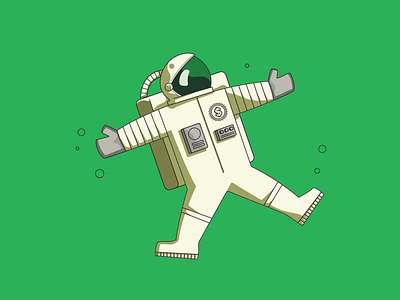 Planet Money astronaut branding character floating identity illustration money nasa npr space spaceman stars