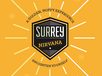 Surrey Nirvana ale beer burst craft hop hoppy nirvana sun surrey