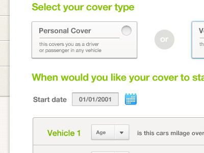 Vehicle Insurance Ui