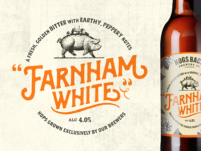 Farnham White Bine beer branding brewery farnham farnham white