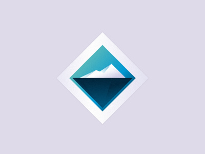 Iceberg logomark iceberg logo