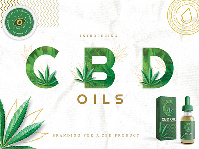 CBD Oil Branding Kit branding branding kit cbd cbd logo cbd oil hemp vape