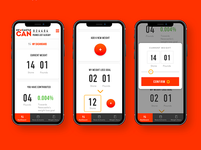 Weight loss tracker casestudy mobile app tracker tracker app ui ux weightloss