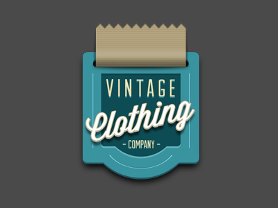 Vintage Clothing Company badge clothing company retro sticker vintage