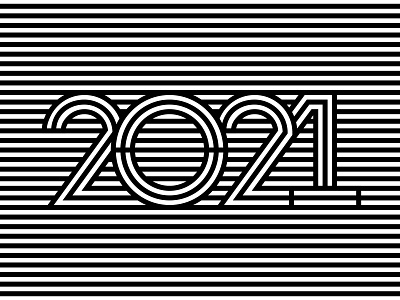2021 2021 2021 design 2021 trend happy new year happy new year 2021 line art new year number design numbers stripes typography