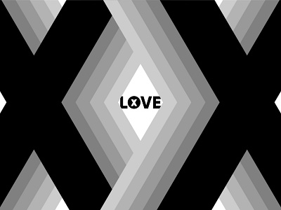 X Love angles geometric design illustrator love shades type typography typography design vectors