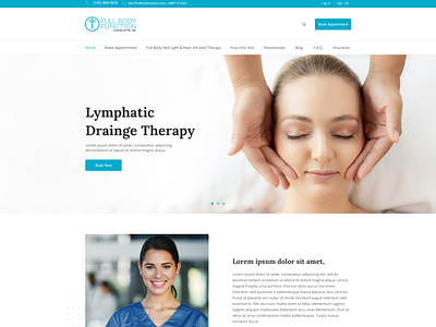 Medical Therapy Website branding graphic design logo ui