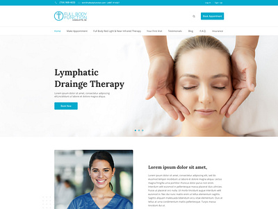 Medical Therapy Website branding graphic design logo ui