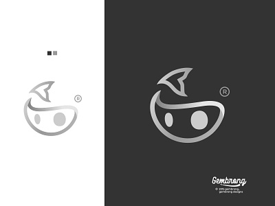 fish bot logo animation app branding design flat icon illustration logo minimal vector