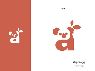 koala logo animation app branding design flat icon illustration logo minimal vector