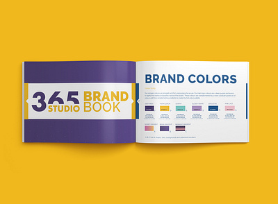 365 Studio Brand Elements brand identity design branding design illustration logo