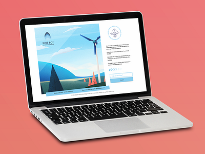 Blue Pot Renewable Energy Landing Page