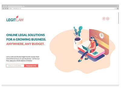 Legit Law Home Page brand identity design branding design homepagedesign illustration ui ux web