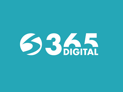 365 Digital Logo brand identity design branding corporate identity design flat design logo typography
