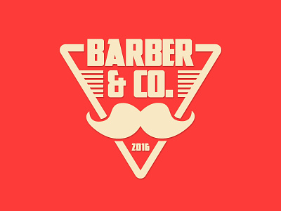 Barber & Co Logo Circa 2016 brand identity design branding design flat logo flat logo design illustration logo vector