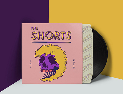 The Shorts Vinyl Cover band merch design illustration logo design typography vector