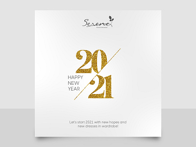 Happy New Year creative design graphic design logo social media typography vector