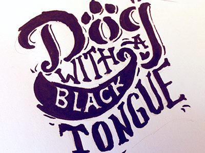 sketchin' band hand drawn rough sketch typography